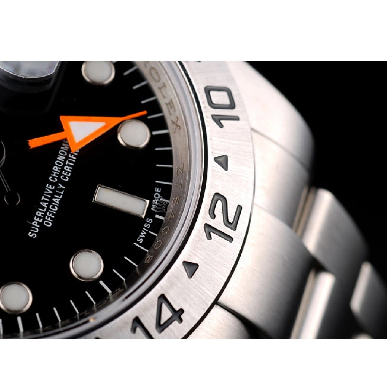 Good Copy Rolex Watches Watch Dial Rolex Black Explorer Steel Stainless Bezel 0713